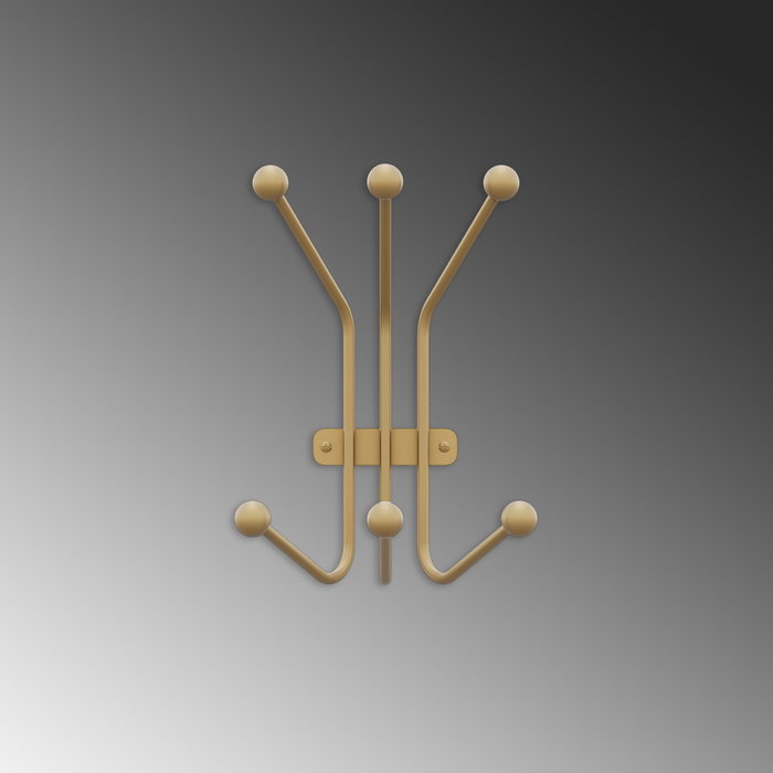 Wallity Ant-A Gancho de pared metálico Dorado